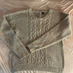 Love by Design - high side slit knit sweater - womens size medium